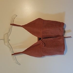 NWOT Crochet Crop Top